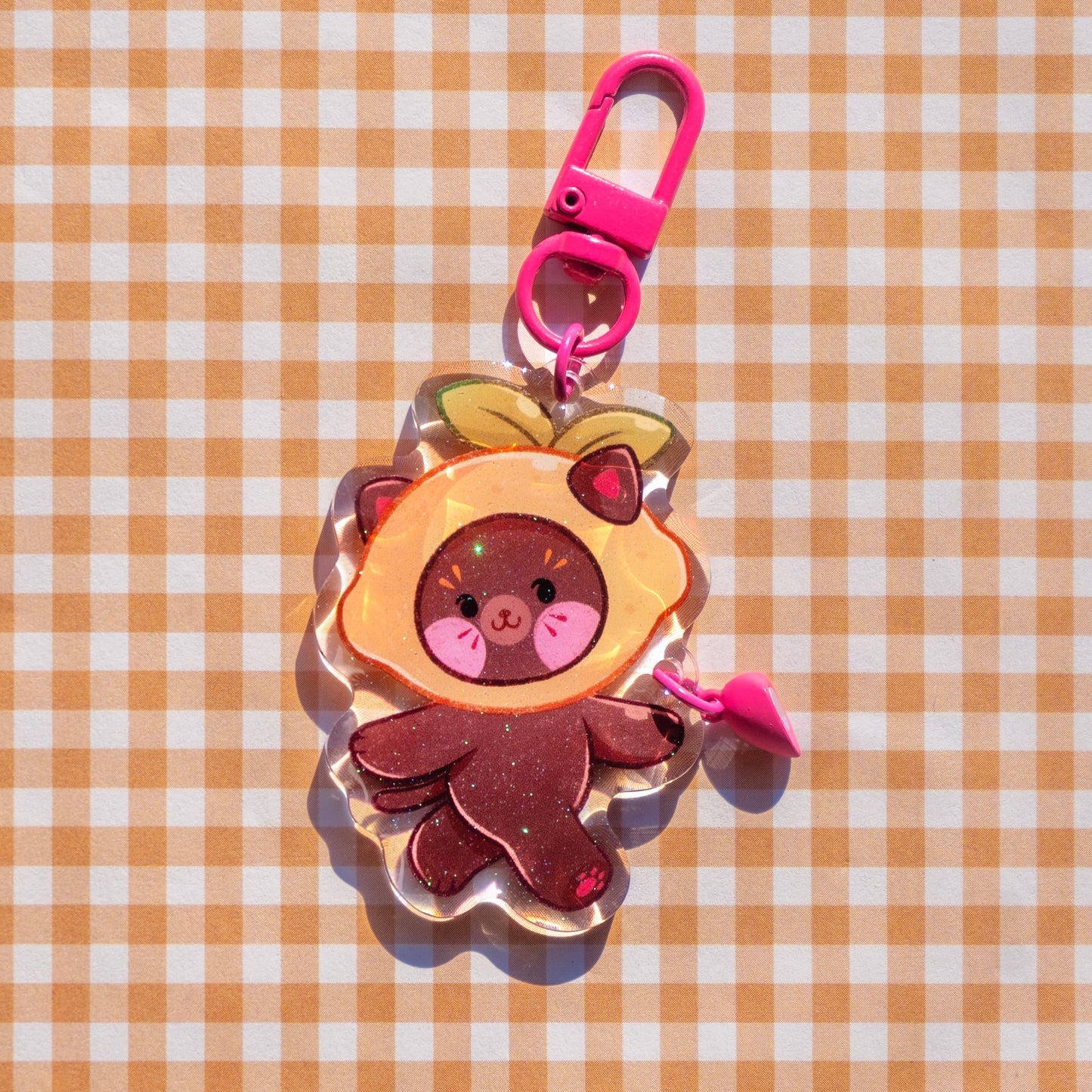 Fruit Kitty Friendship Keychains