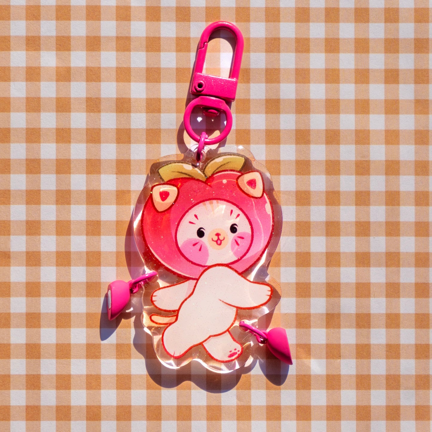 Fruit Kitty Friendship Keychains