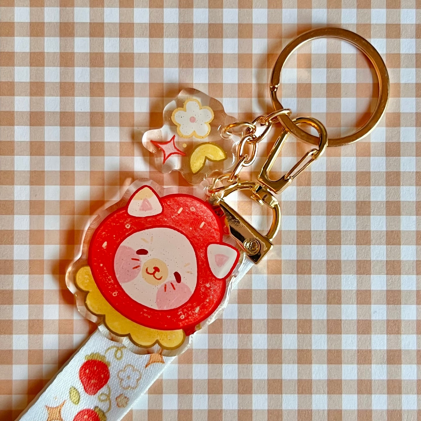 Fruit Kitty Mini Lanyards