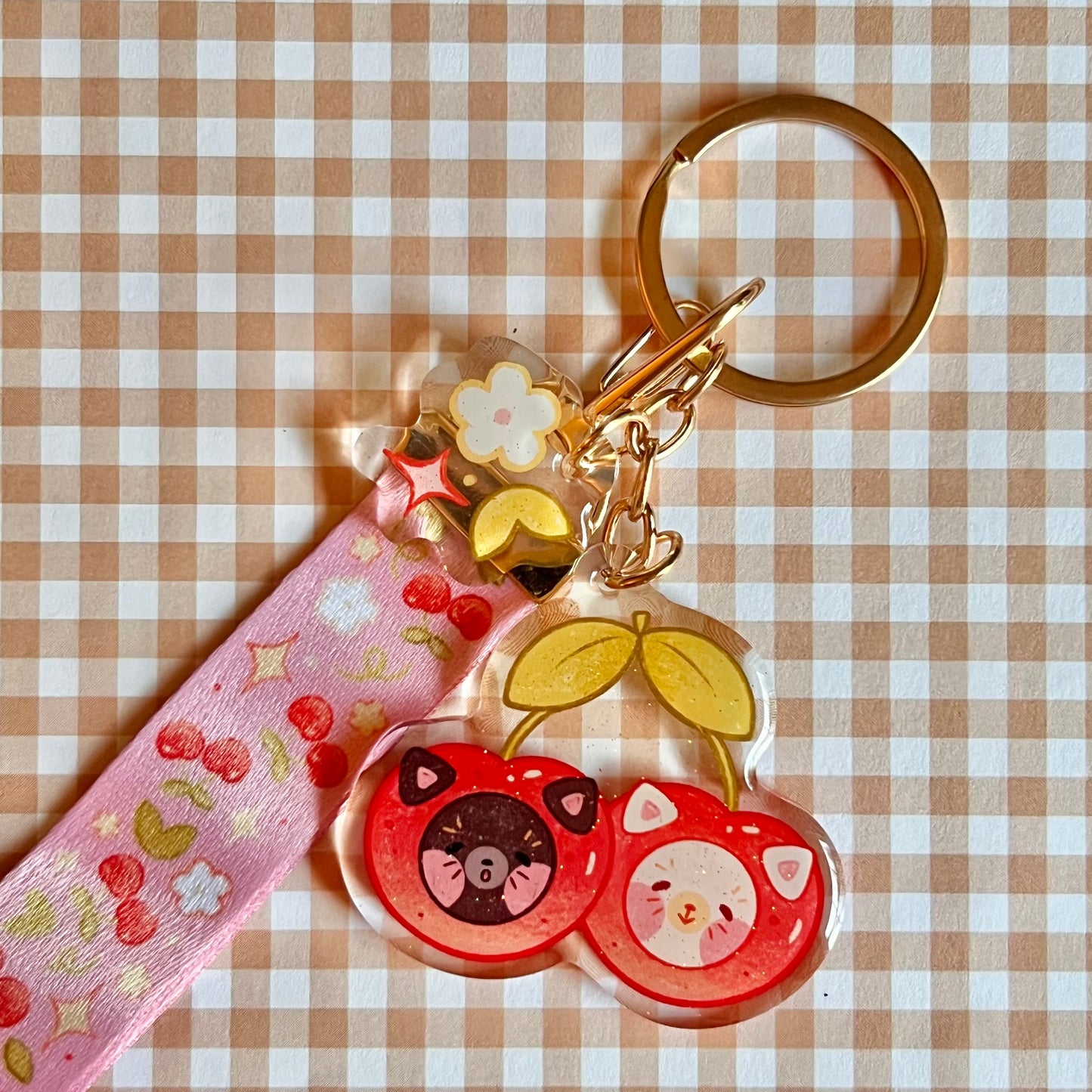 Fruit Kitty Mini Lanyards