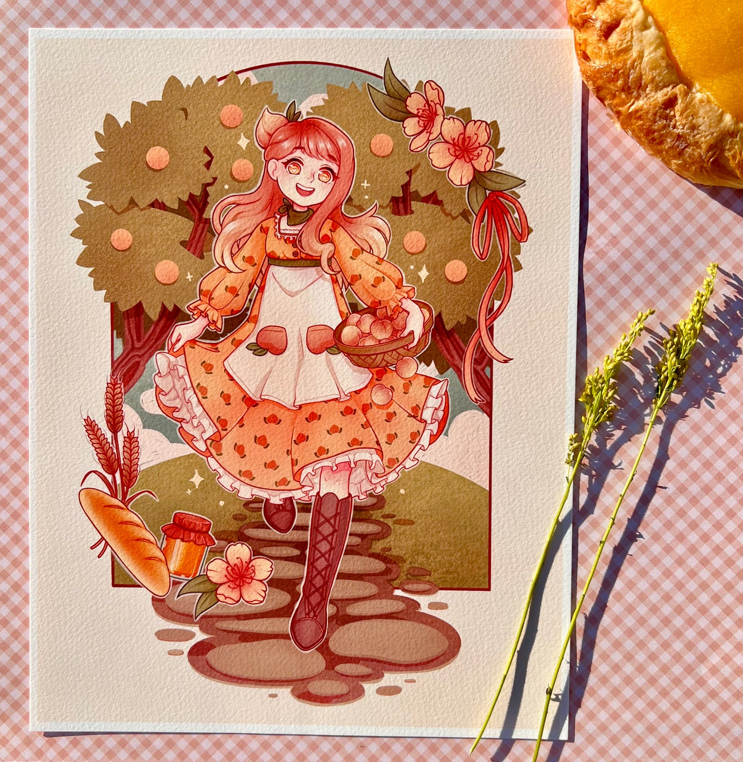 Peach Danish Art Print