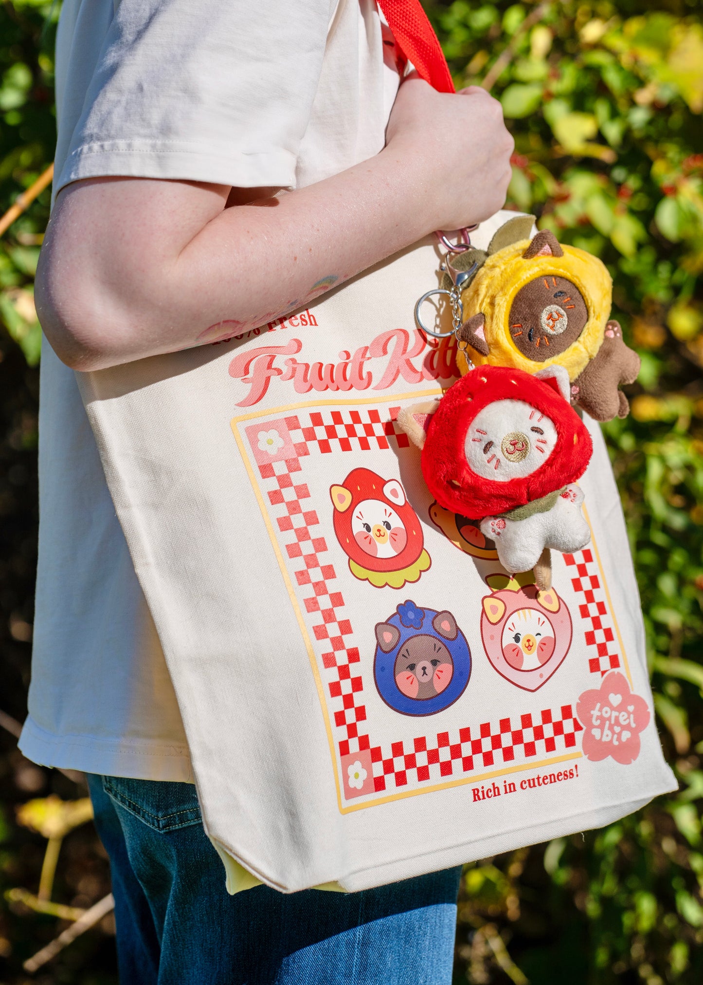 Fruit Kitty Tote Bag