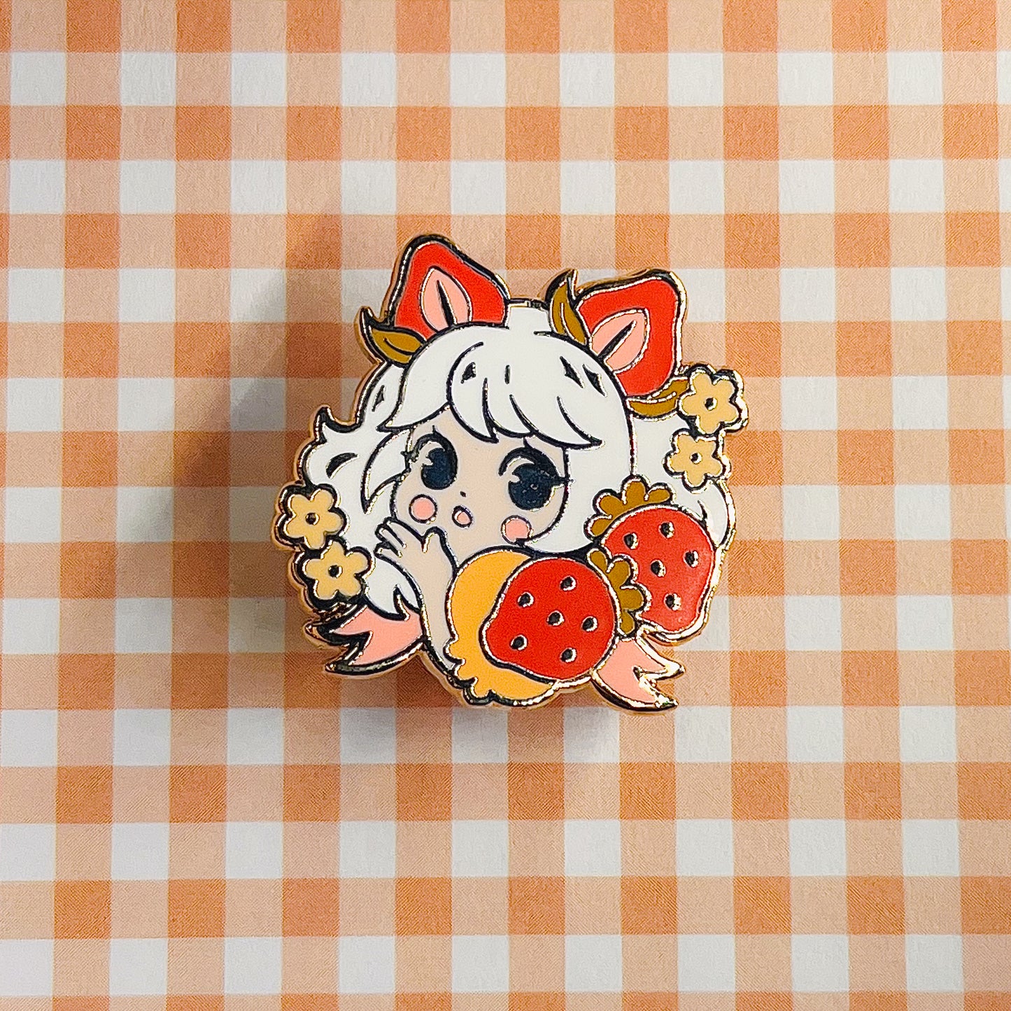 Strawberry Enamel Pin