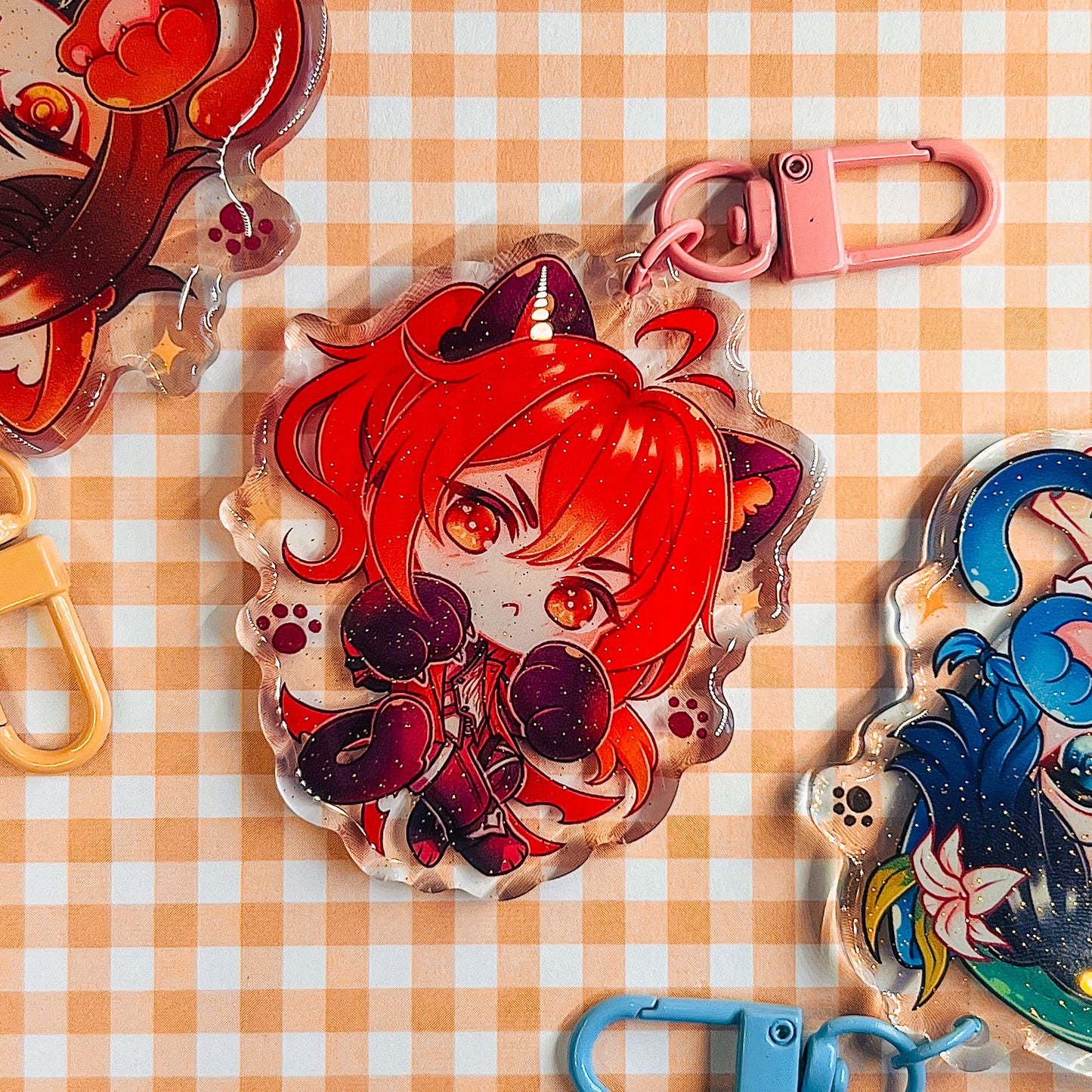 Genshin Kitty Keychain