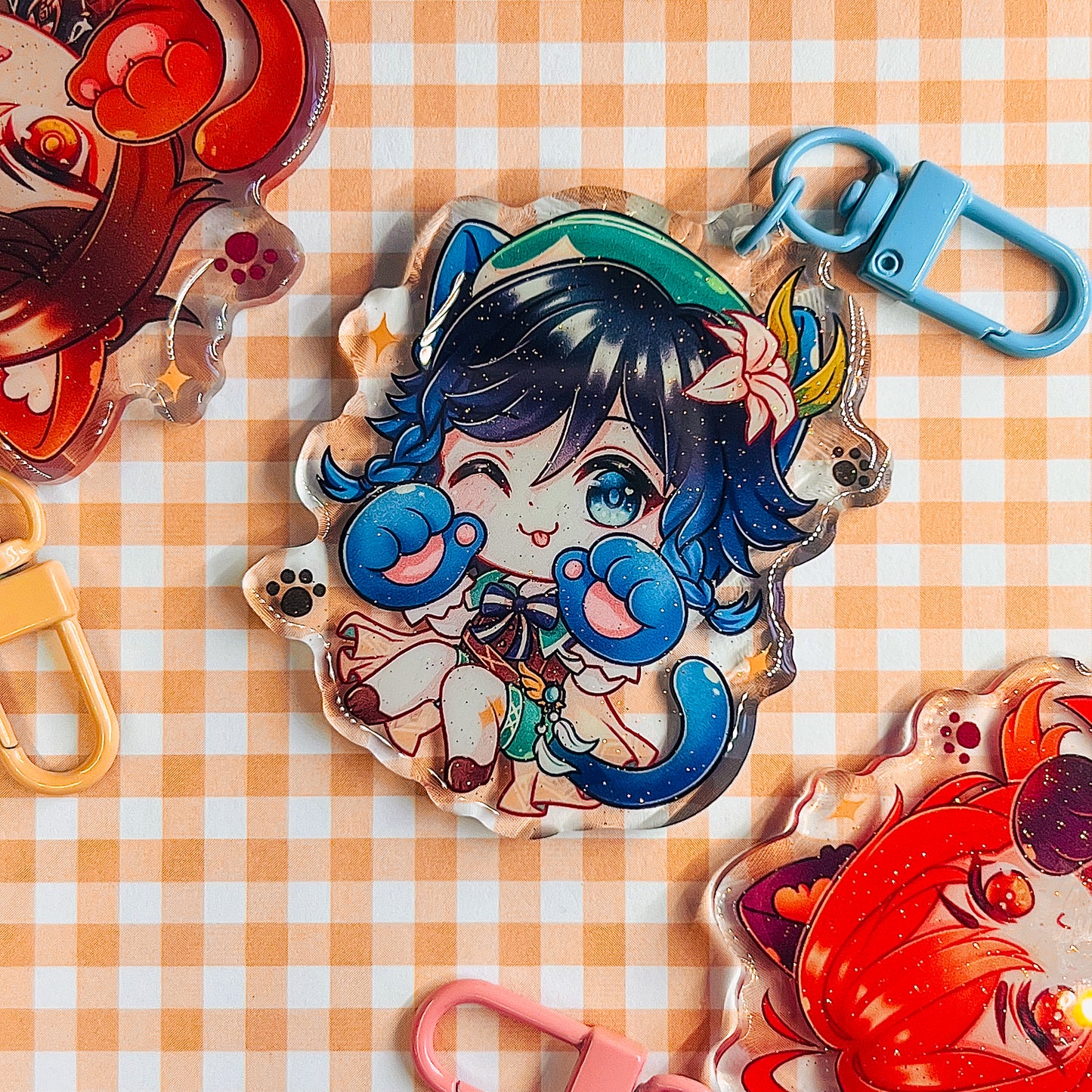 Genshin Kitty Keychain