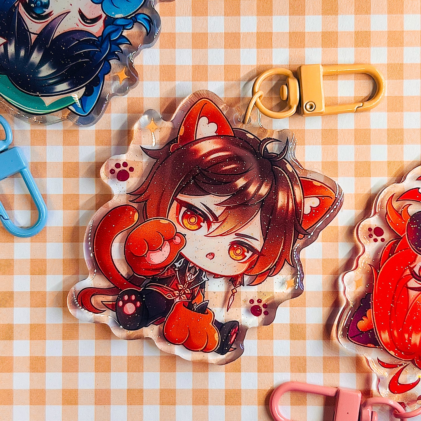 Genshin Kitty Keychain