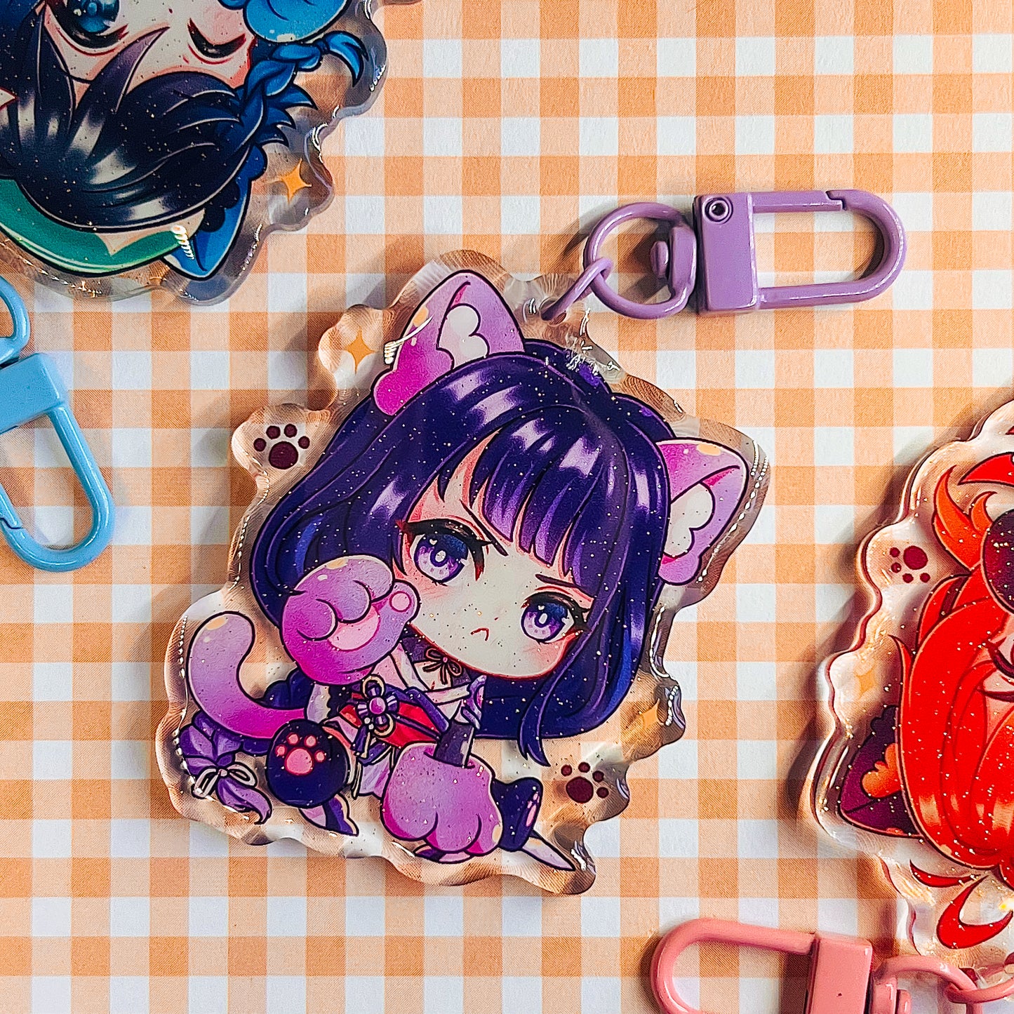 Genshin Kitty Keychain