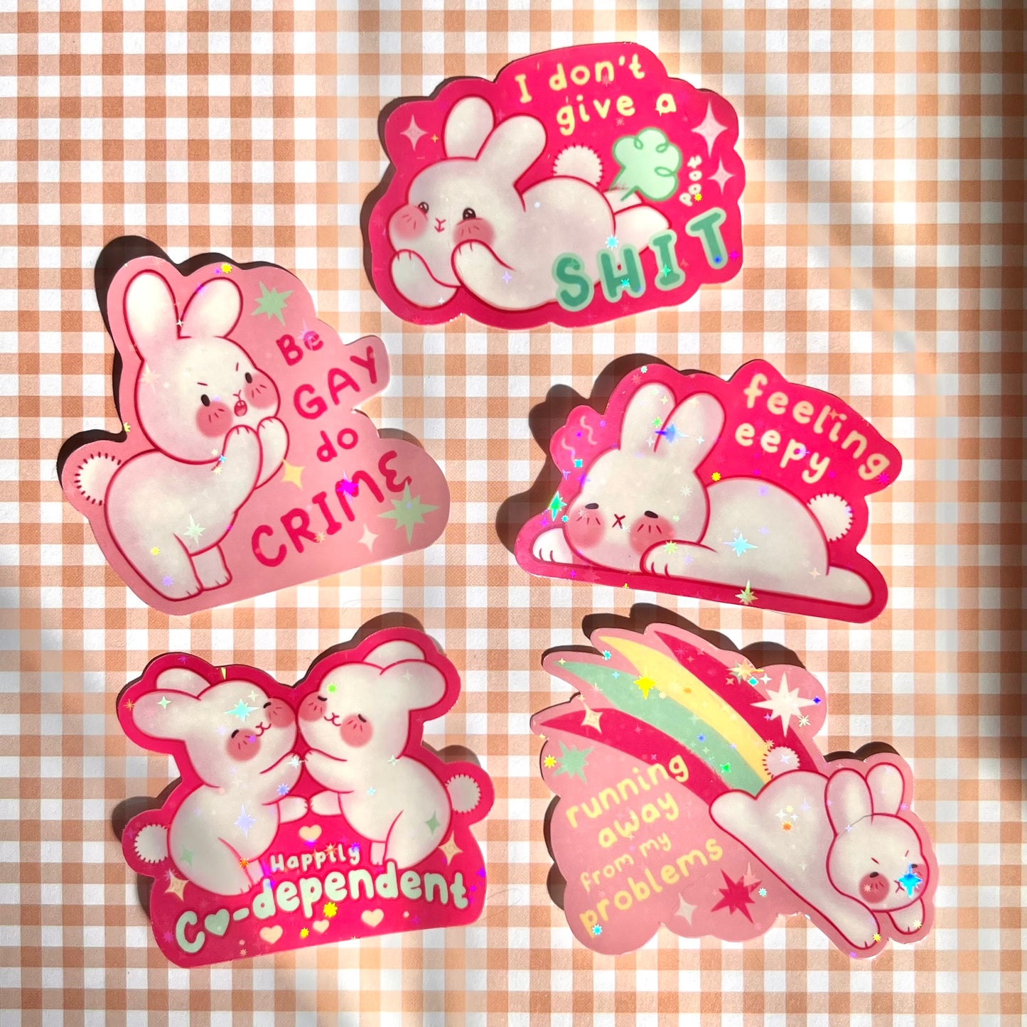 Fun Bun Vinyl Stickers