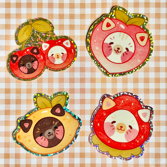 Fruit Kitty Sticker